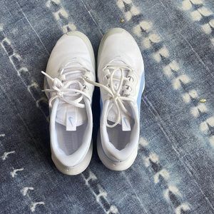 Nike Court Shoes, Size 8, Purplish Blueish and White